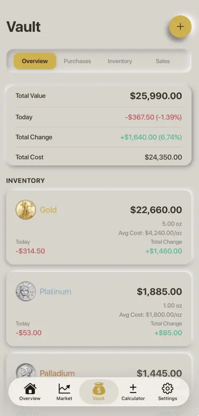 Vault storage